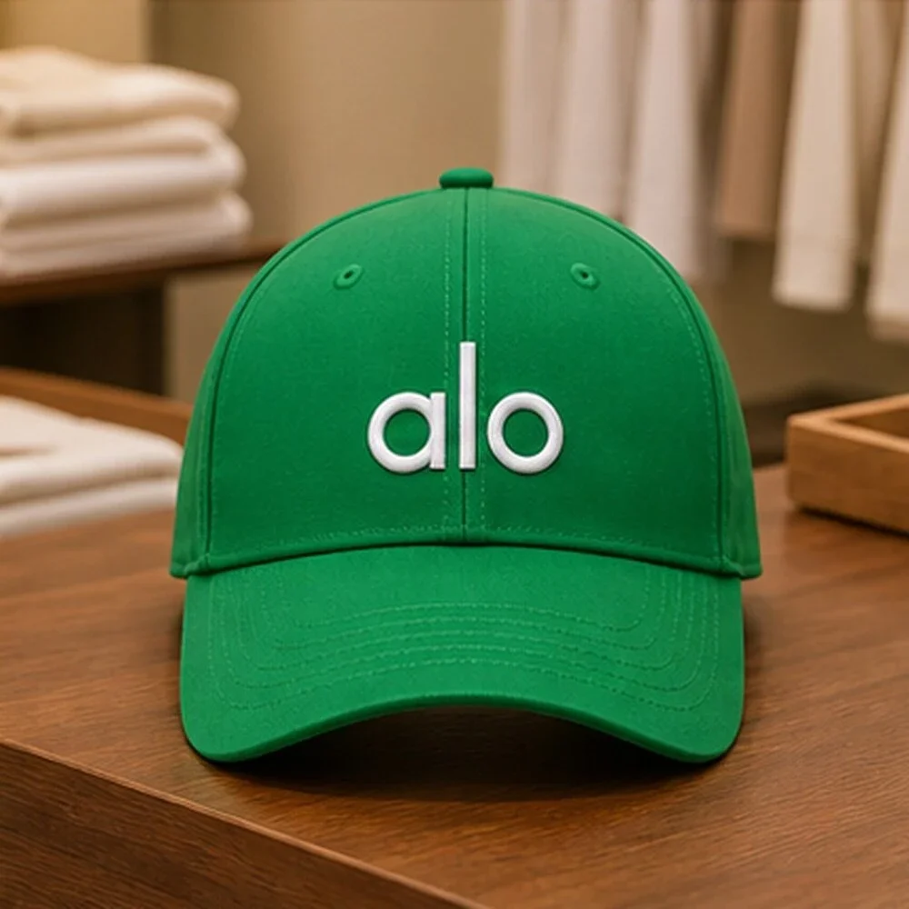 ALO Yoga Green Workout Baseball Cap Hat Sporty